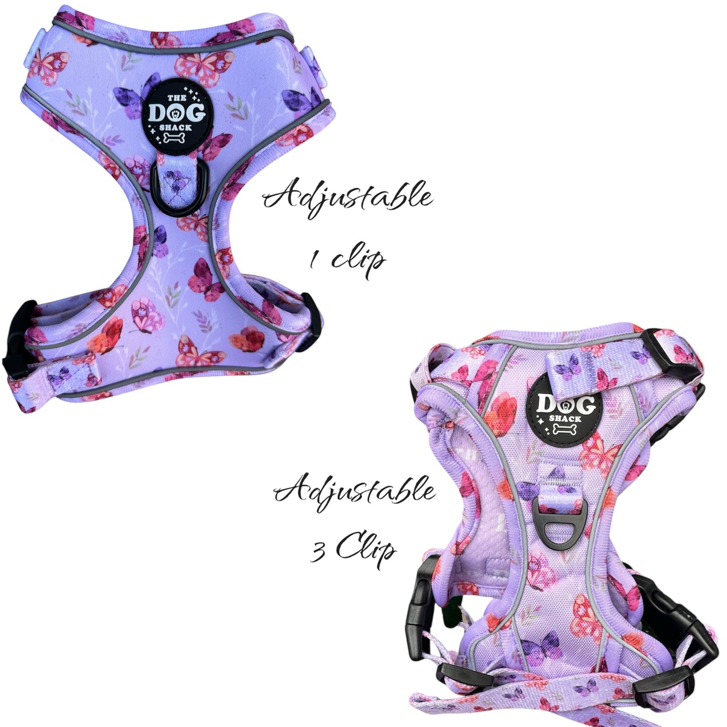 Adjustable 1 Clip & 3 clip harness - You Give Me Butterflies