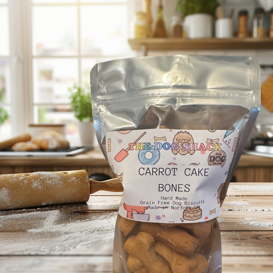 Carrot Cake Dog Bone Biscuits