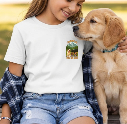 Life Is Better With My Dog(s) Custom T-Shirt - Child