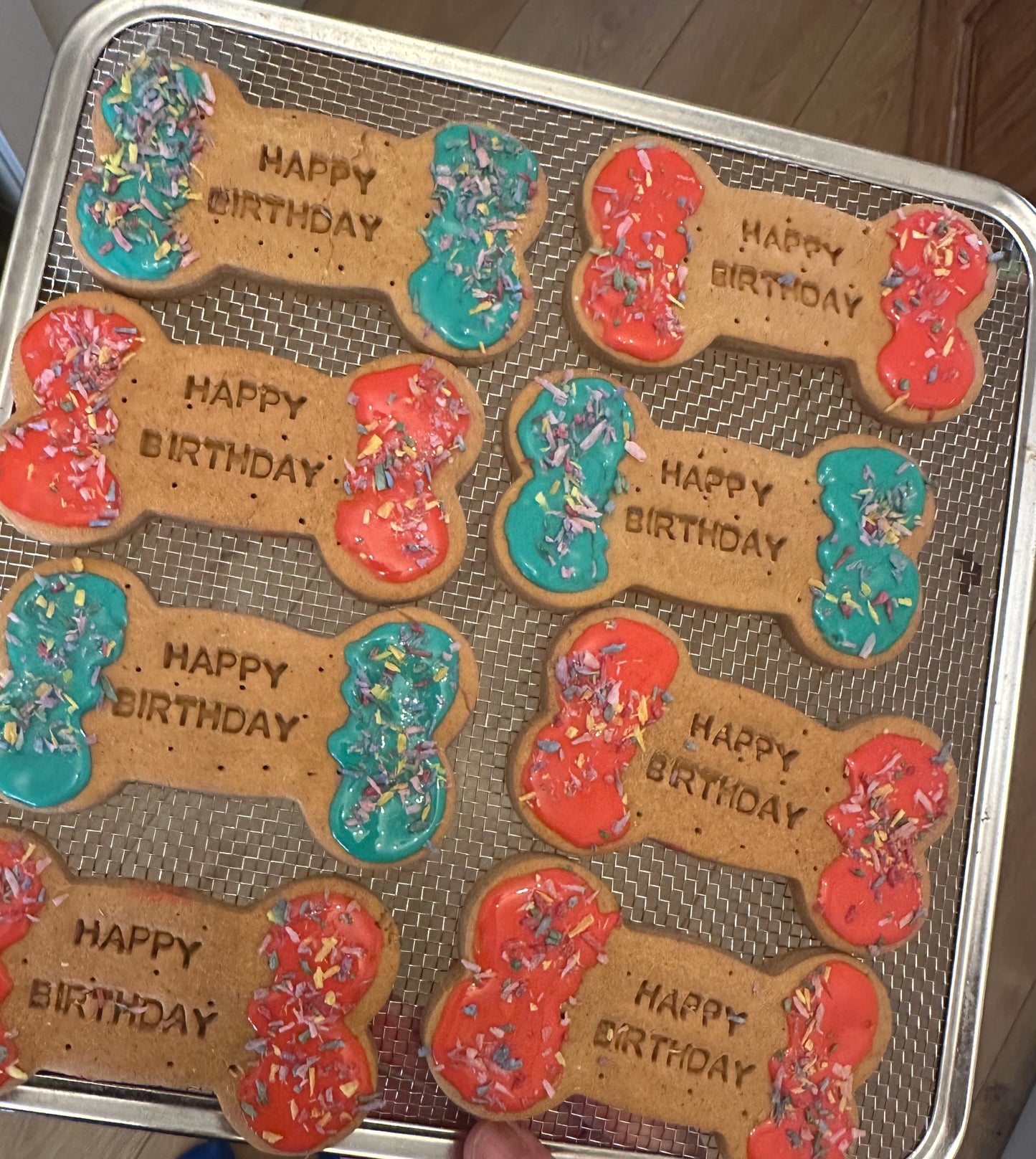 Dog Bakery Happy Birthday Peanut Butter large Dog Bone Biscuits Wholesale