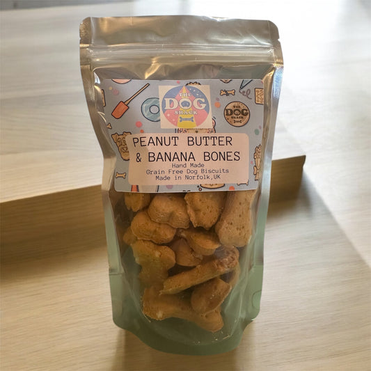 Peanut butter & Banana Dog Bone Biscuits