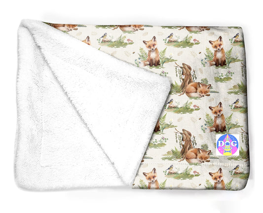 Dog Blanket - Orange tweed x Fern Fox