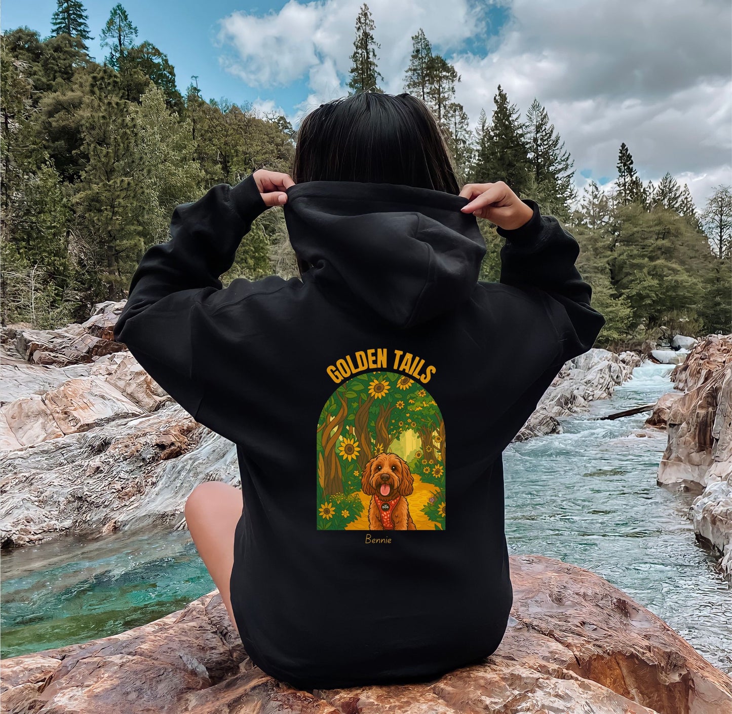 Golden Tails Custom Hoodie - Adult