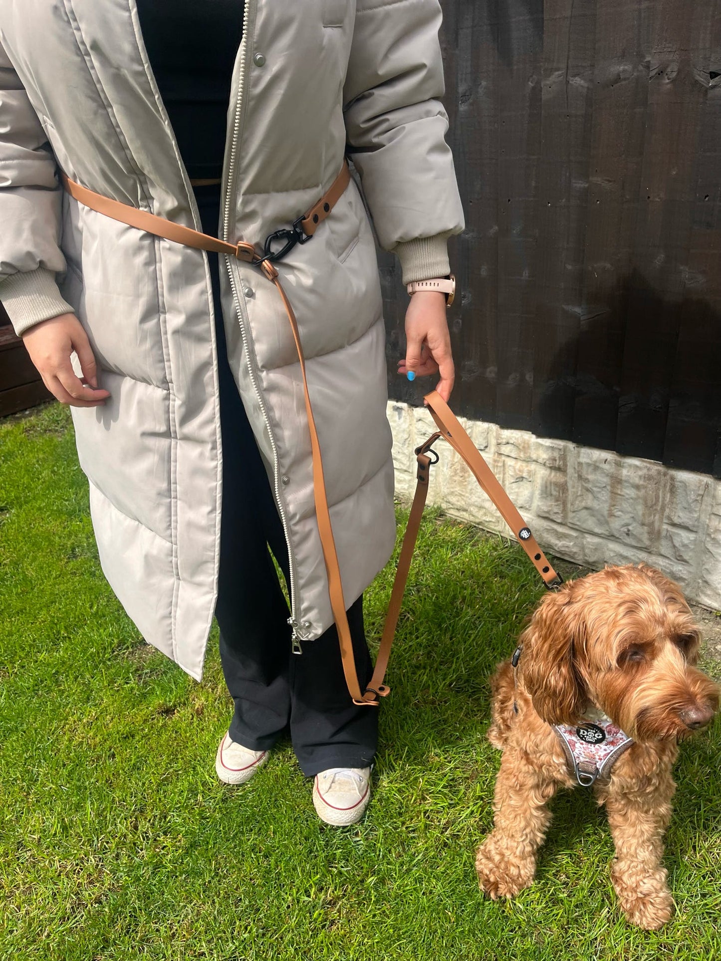 Multi Way Hands Free Dog Lead - Brown