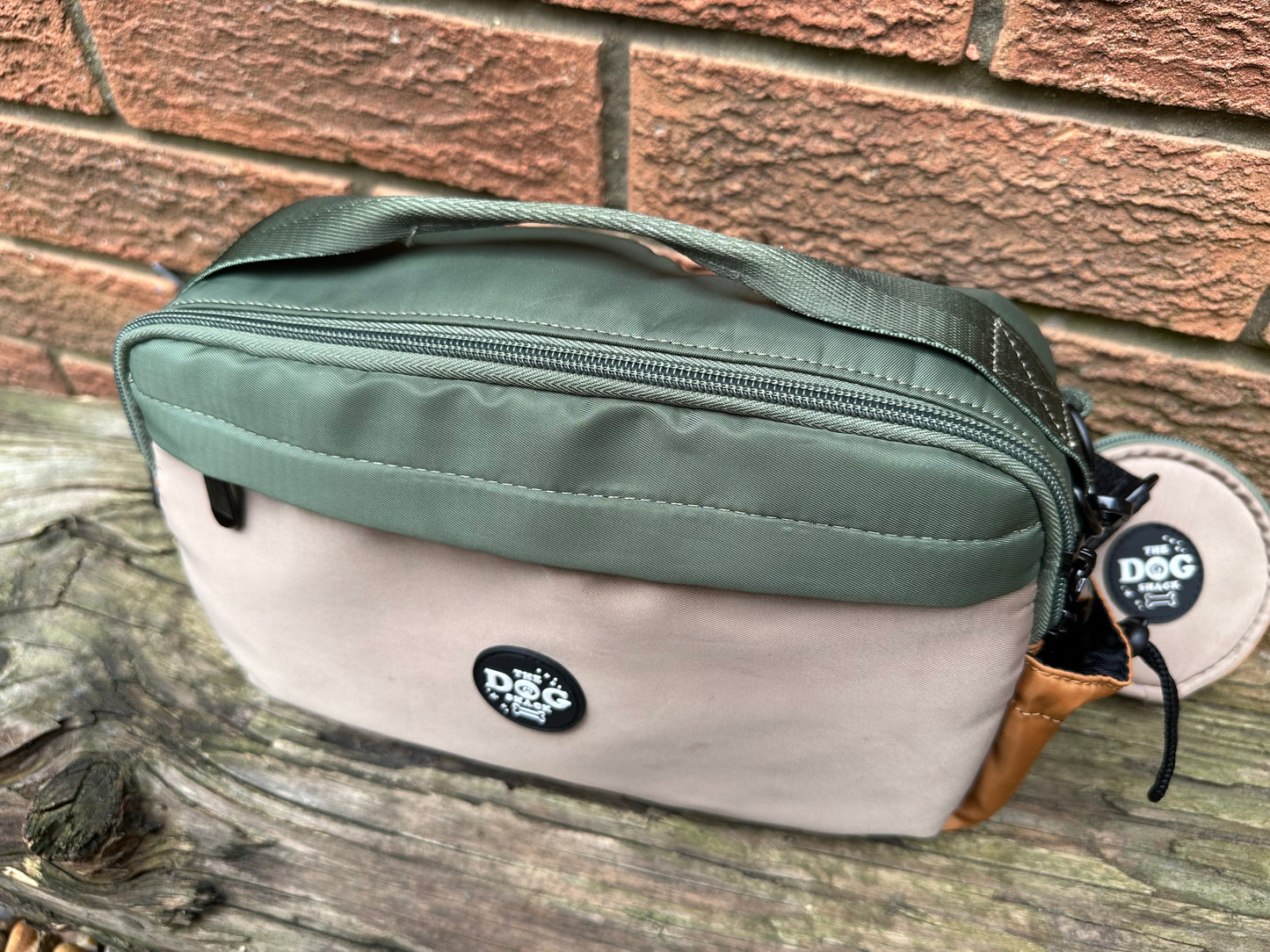 Dog Walking Bag 2 In 1 Bumbag & Handbag - Multi Natural
