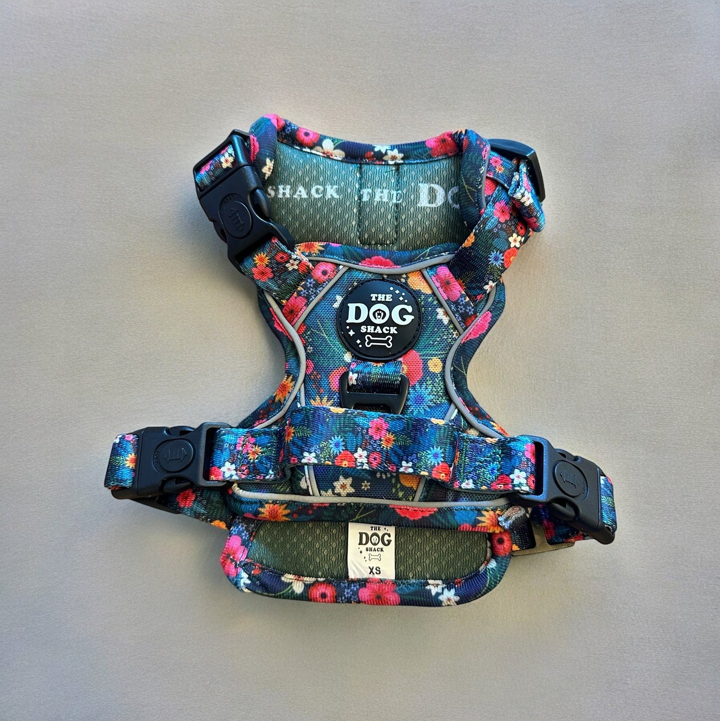 Adjustable 1 Clip & 3 Clip Harness - Ditsy Flowers