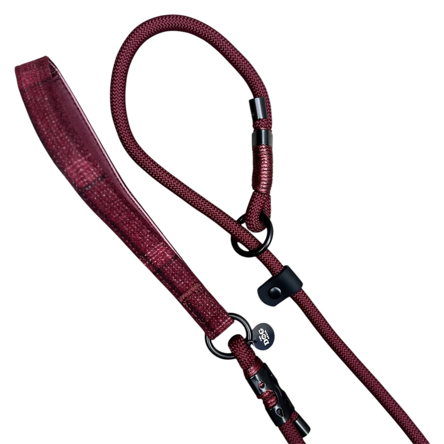 Slip lead with Red Tweed Handle