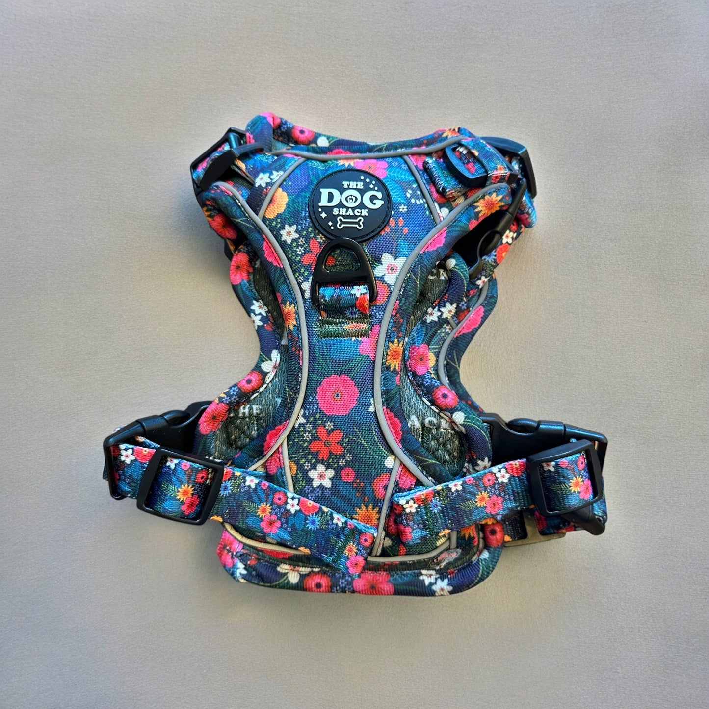 Adjustable 1 Clip & 3 Clip Harness - Ditsy Flowers