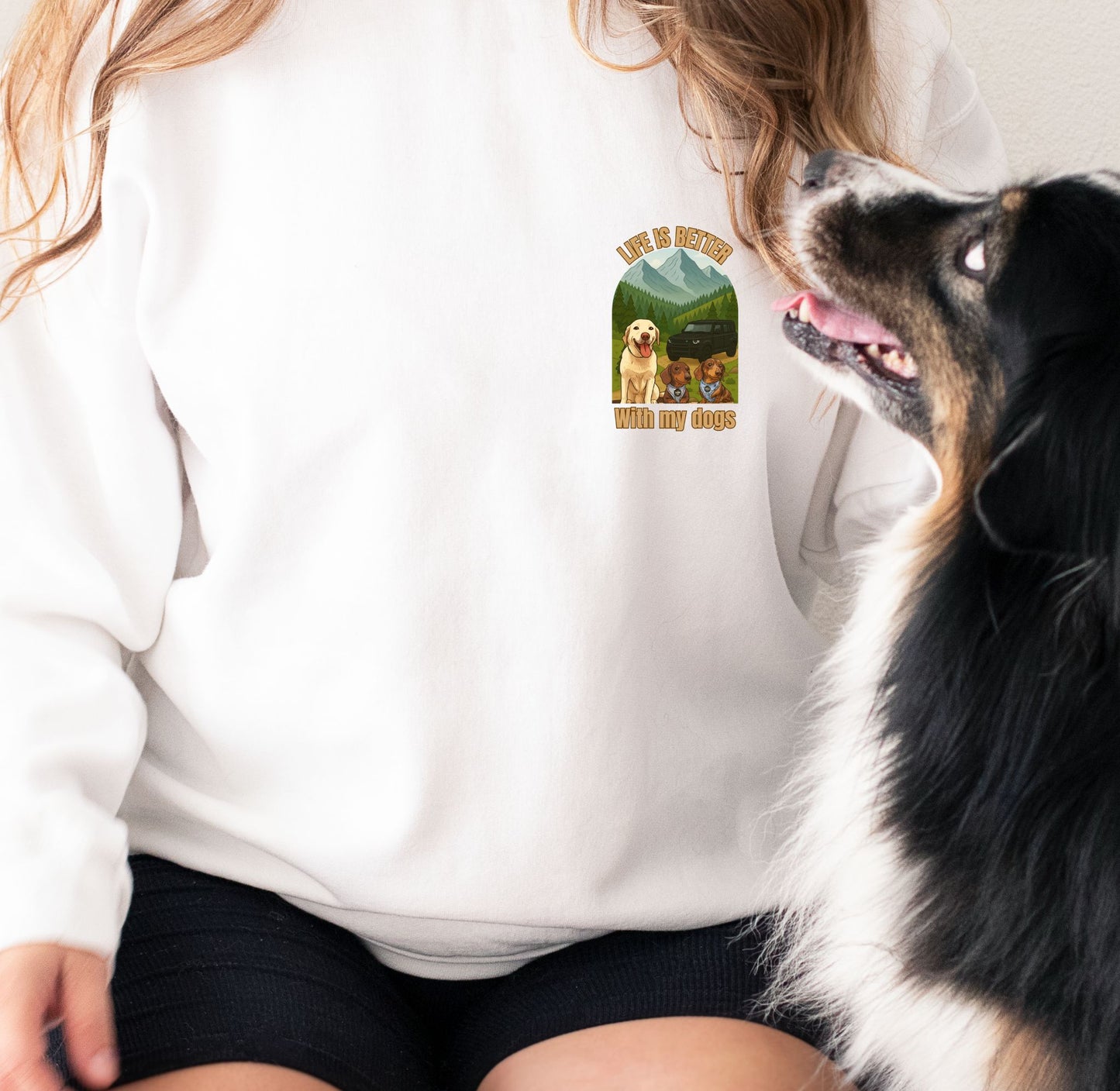 Life is Better With My Dog(s) Custom Hoodie - Adult