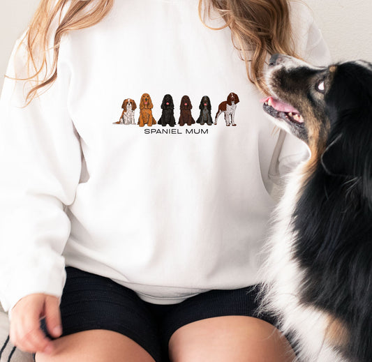 Spaniel Mum Printed Hoodie