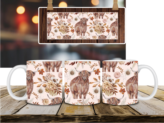 Mug - Brown Tweed x Highland Cow
