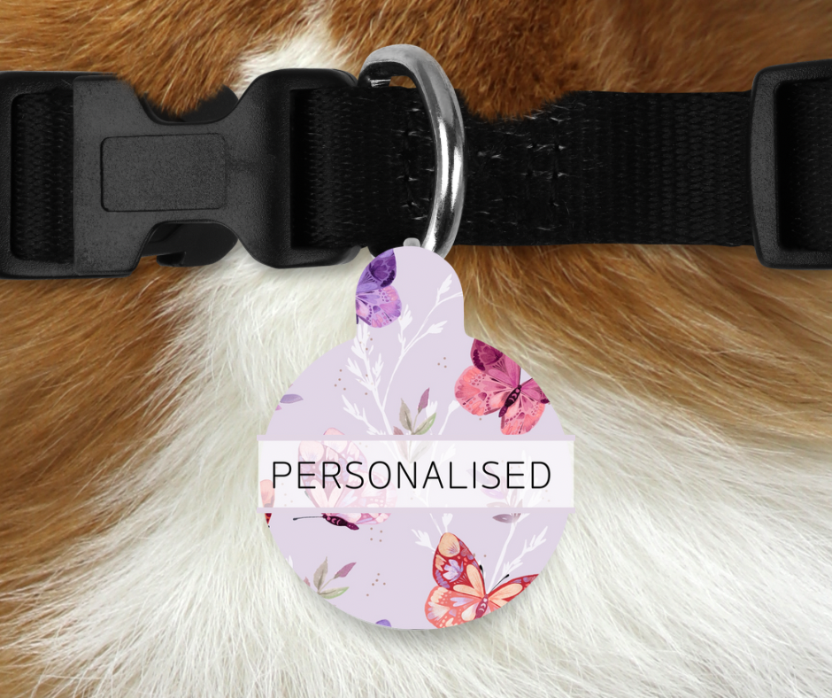 Personalised Pet ID Tags - You Give Me Butterflies