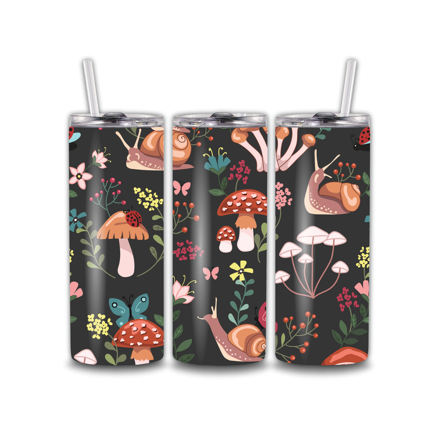 Tumbler 20oz - Mush-Vrooms Go Faster Than Snails