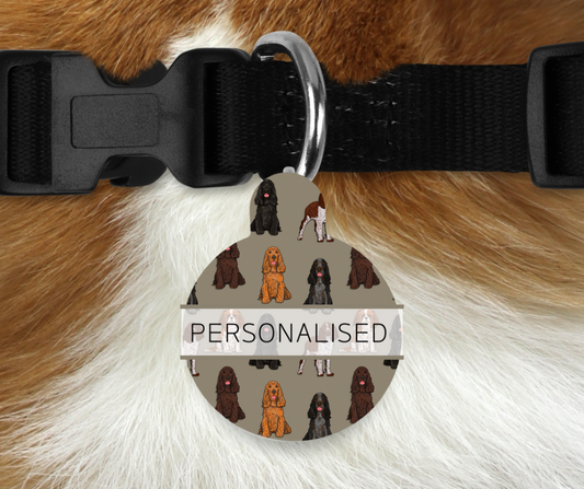 Personalised Pet ID Tags - Spaniels
