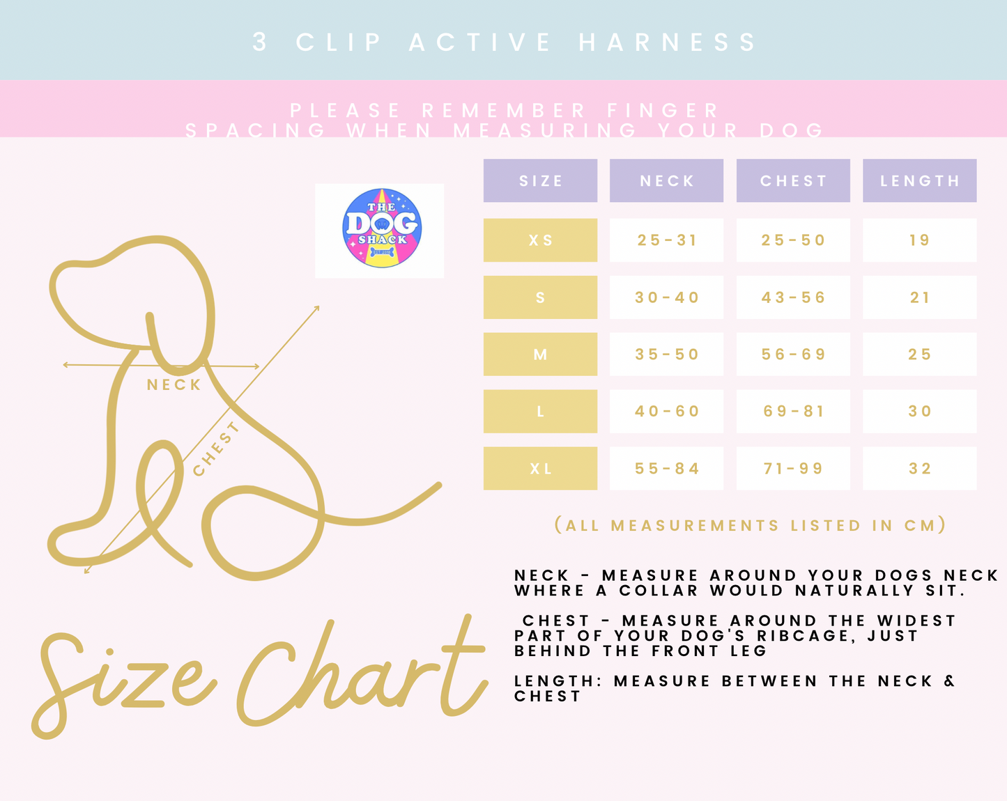 Adjustable 1 Clip & 3 Clip Harness - Ditsy Flowers
