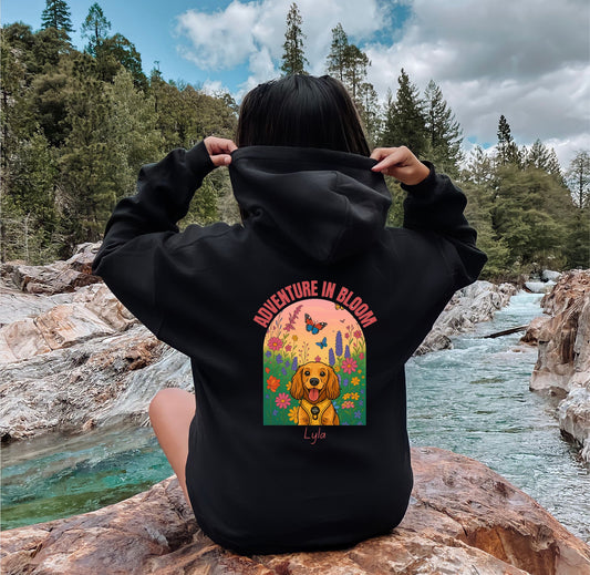 Adventure In Bloom Custom Hoodie - Adult