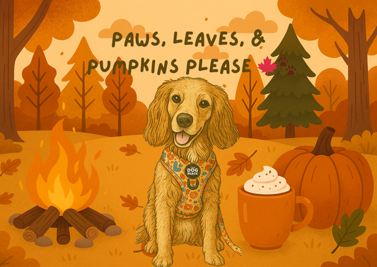 Personalised Tumbler 20oz - Paws, leaves & pumpkins please
