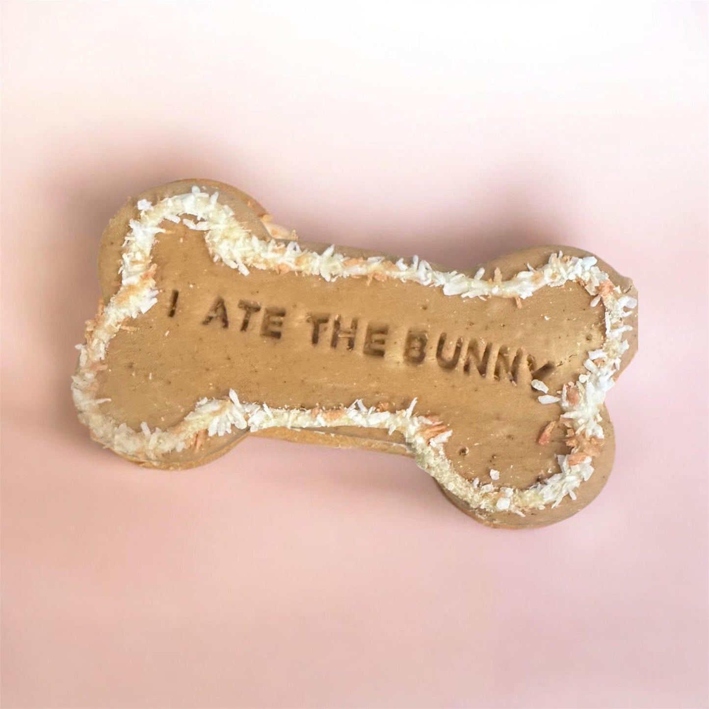 I ATE THE BUNNY Grainfree Dog Biscuit Easter Large Bone