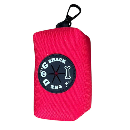 Poo Bag Holder  - Neon Red