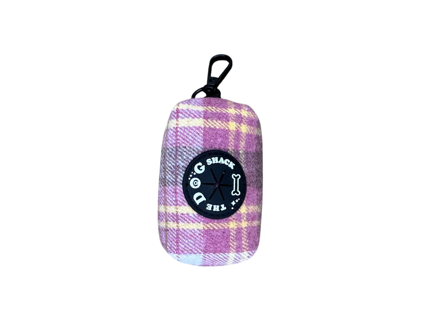 Poo Bag Holder - Raspberry Tweed