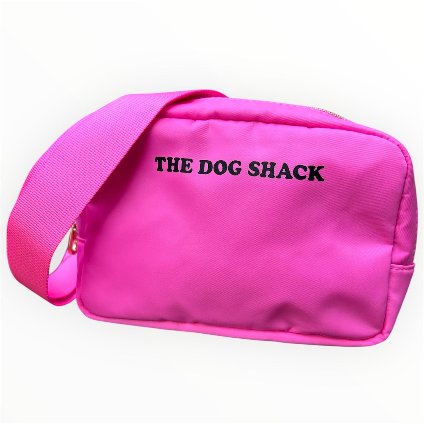 Dog Walking Across The Body Bum Bag - Pink