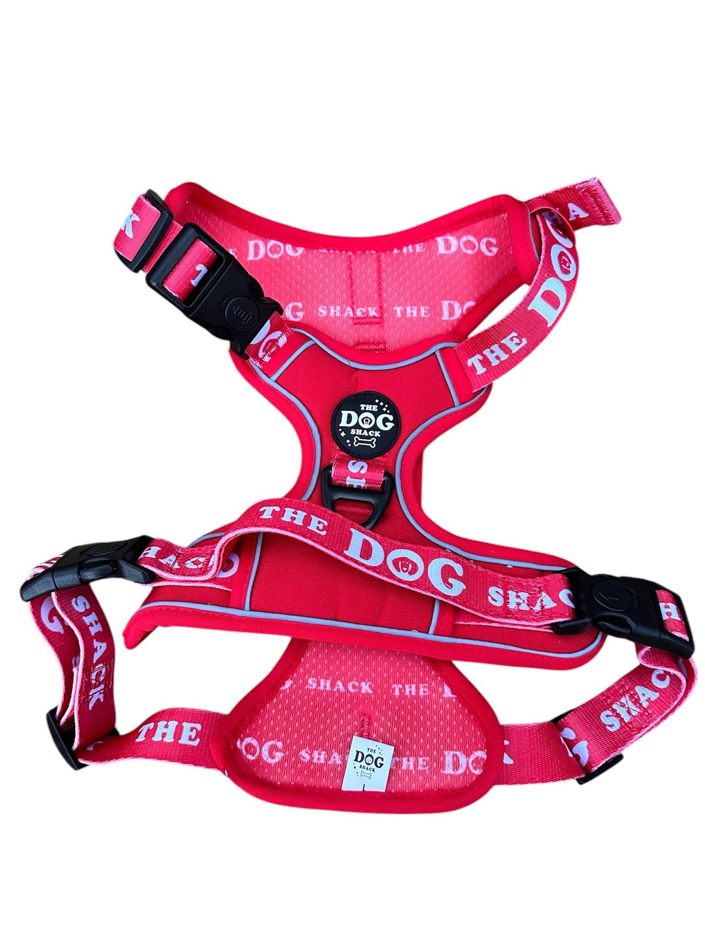 The Active Range 1 Clip & 3 clip harness - Neon Red
