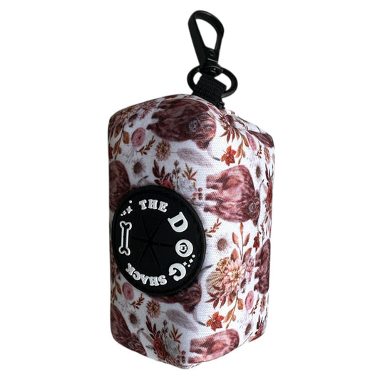 Poo Bag Holder  - Brown Tweed x Highland Cow