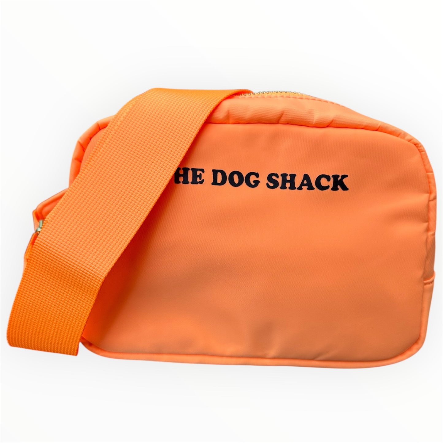Dog Walking Across The Body Bum Bag - Orange Sorbet