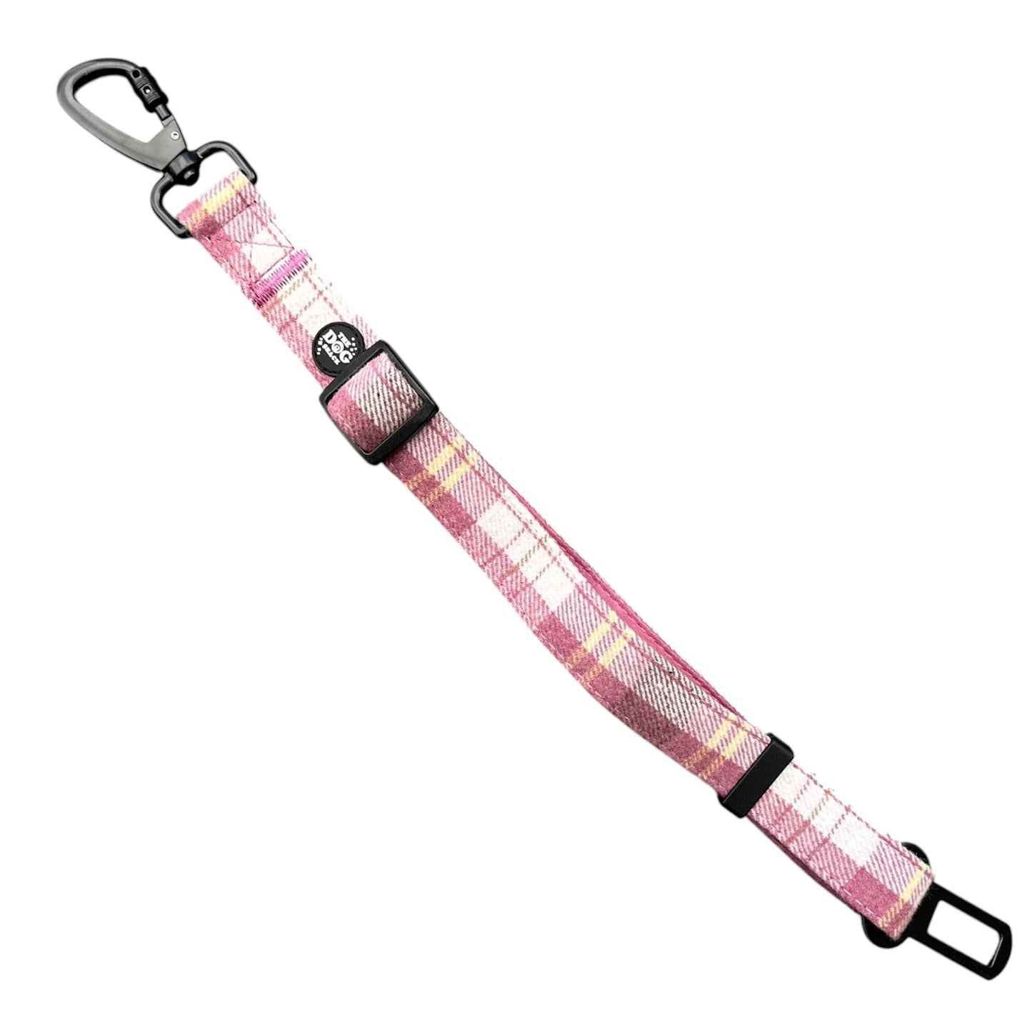 Seat Belt Restraint - Raspberry Tweed