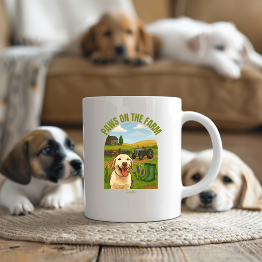 Paws On The Farm Custom Mug