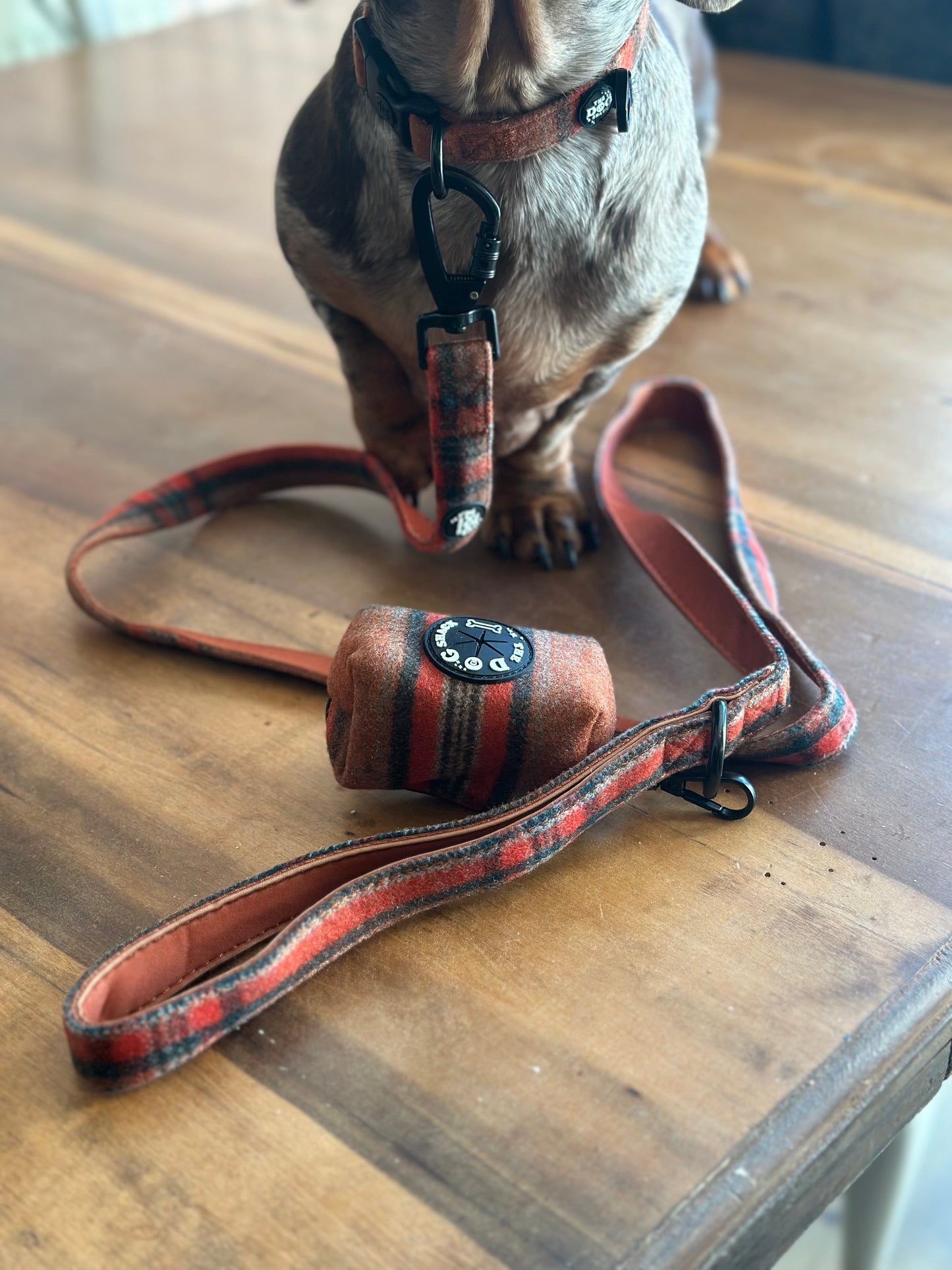 Lead - Orange Tweed