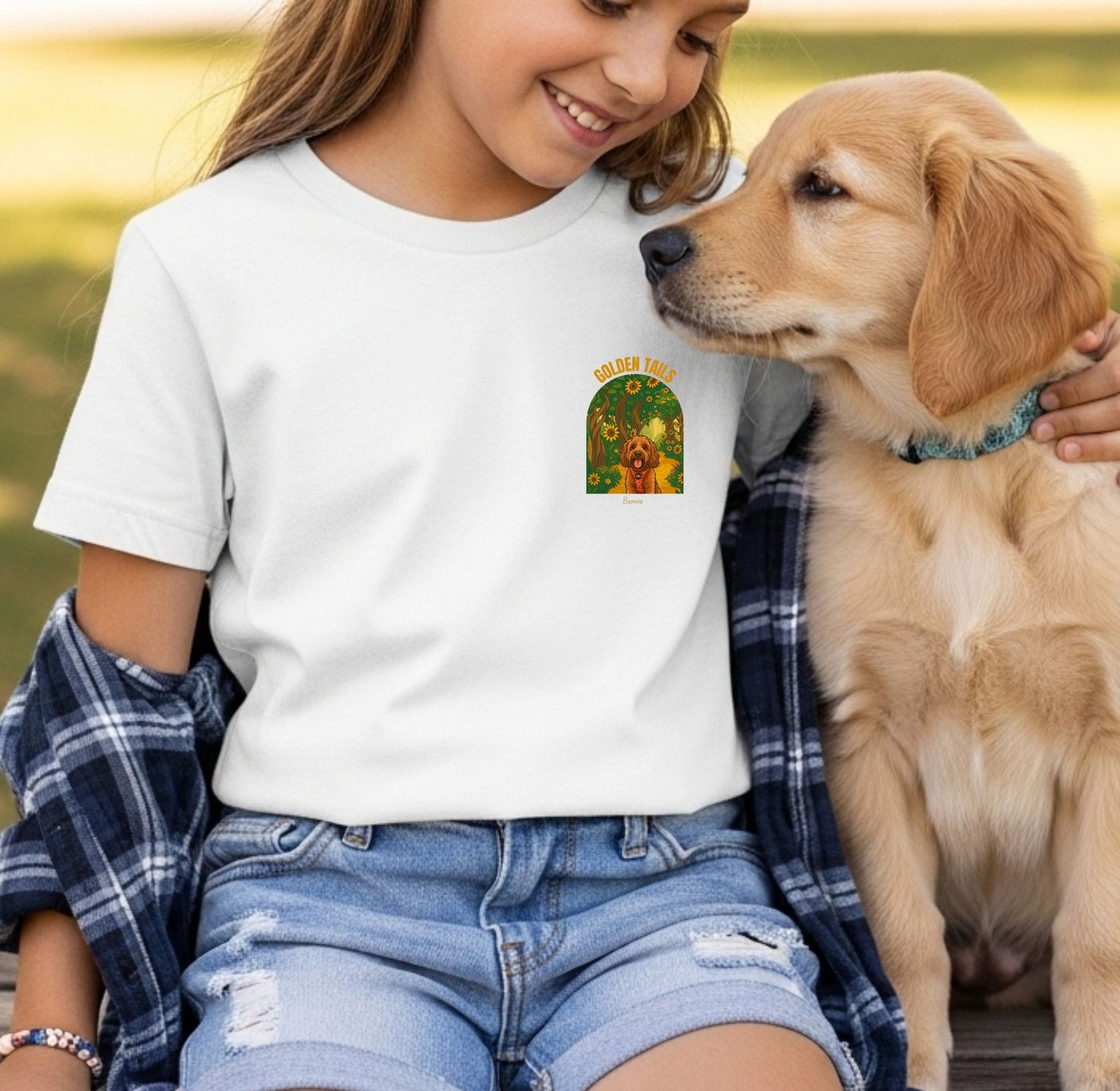 Golden Tails Custom T-Shirt - Child