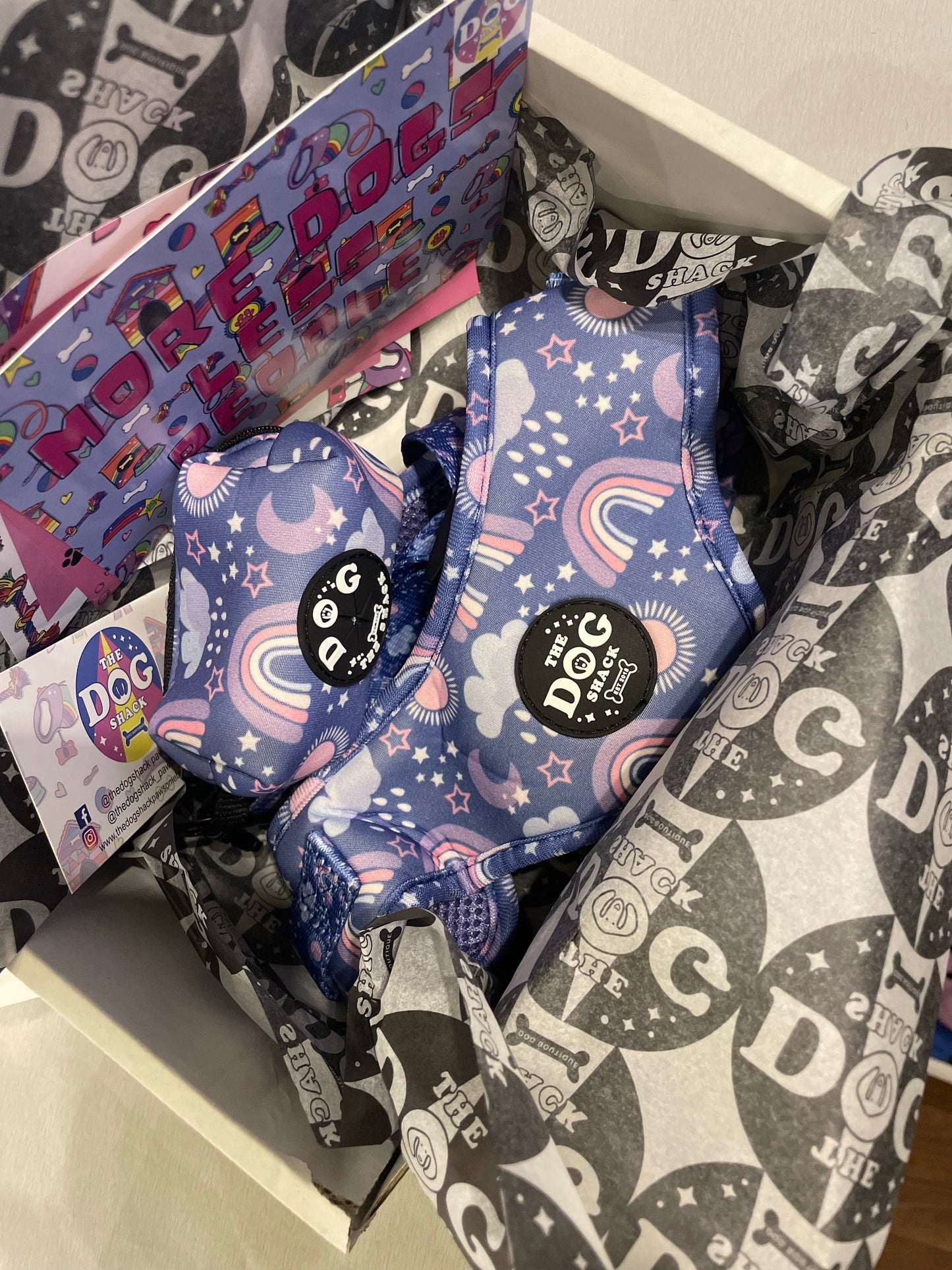 Rainbow & Rainclouds bow tie was £6