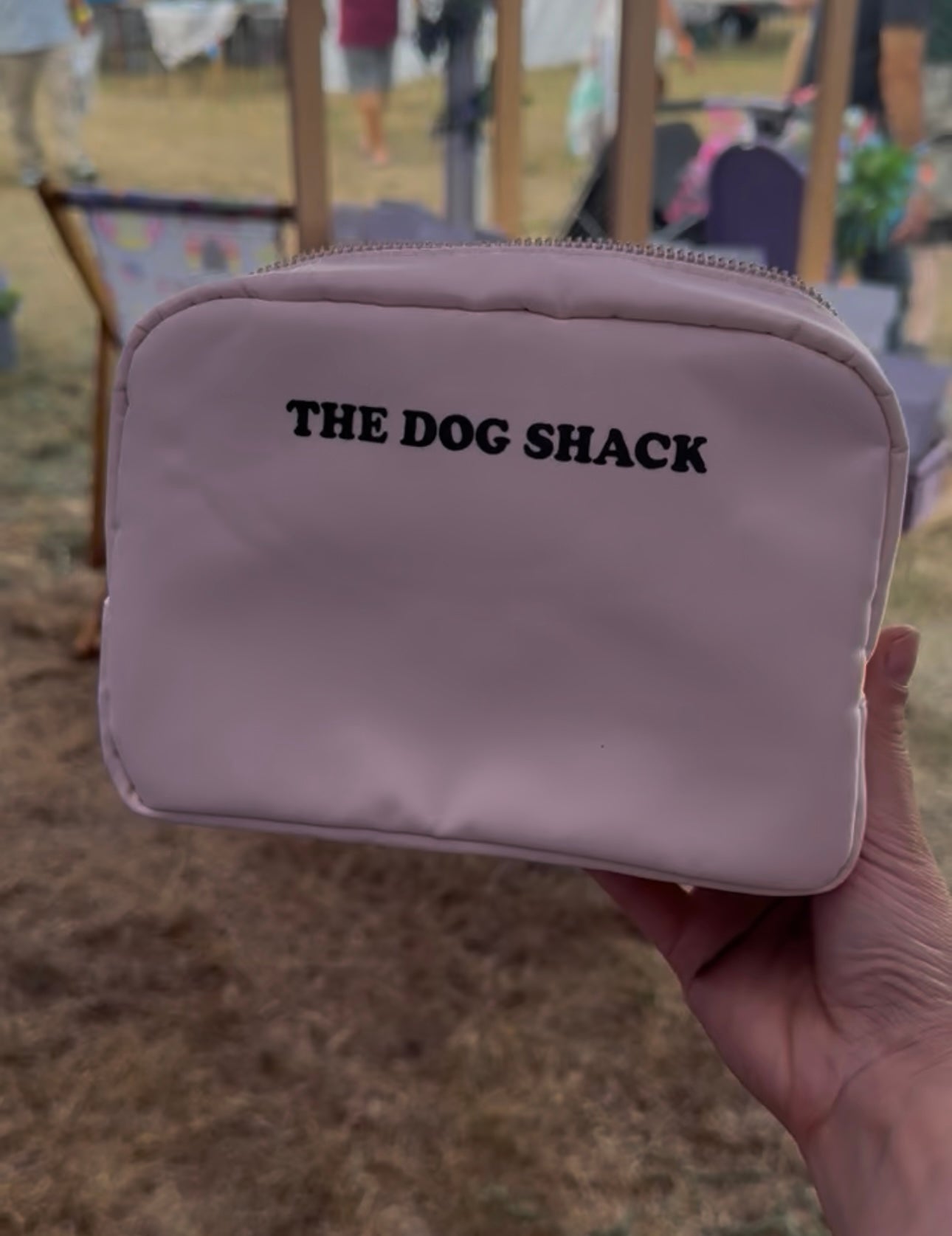Dog Walking Across The Body Bum Bag - Cream
