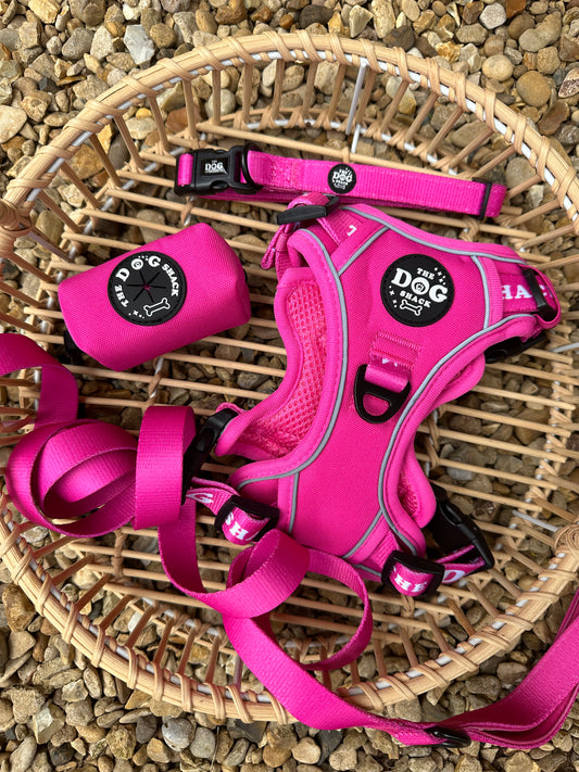 Neon Pink 3 Clip Harness Bundle