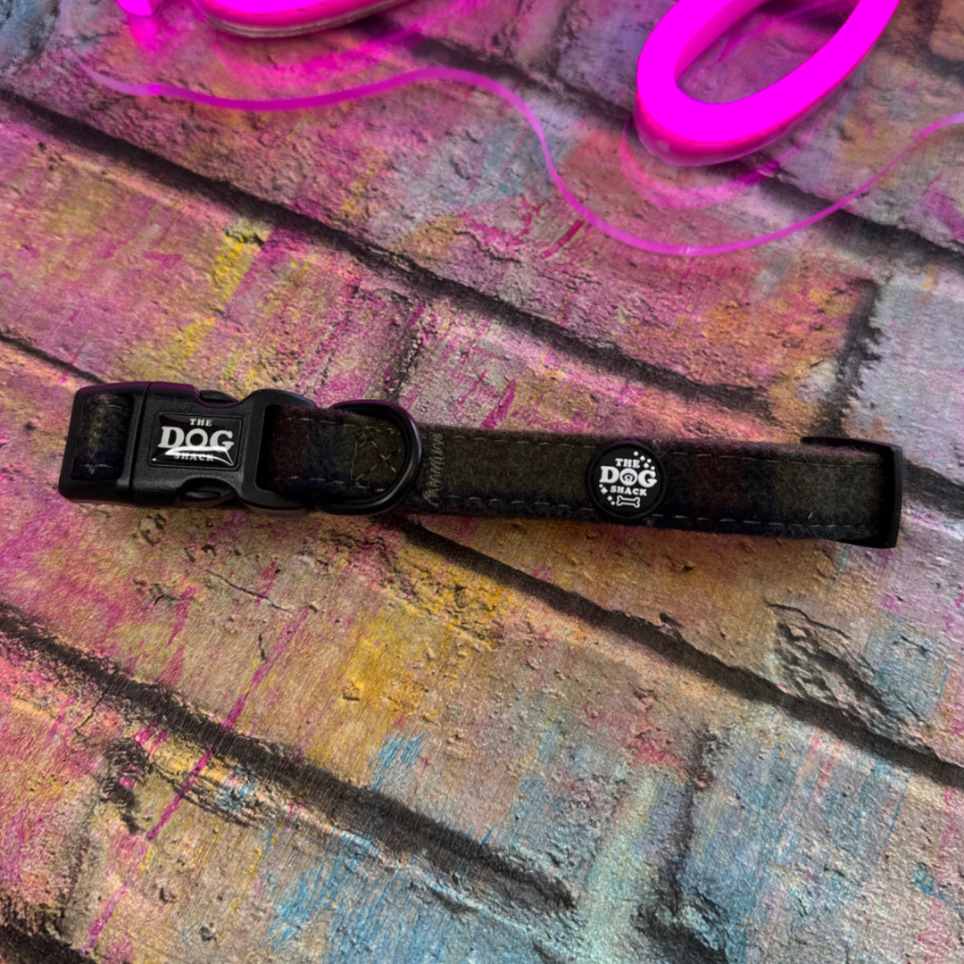 Collar - Green Tweed