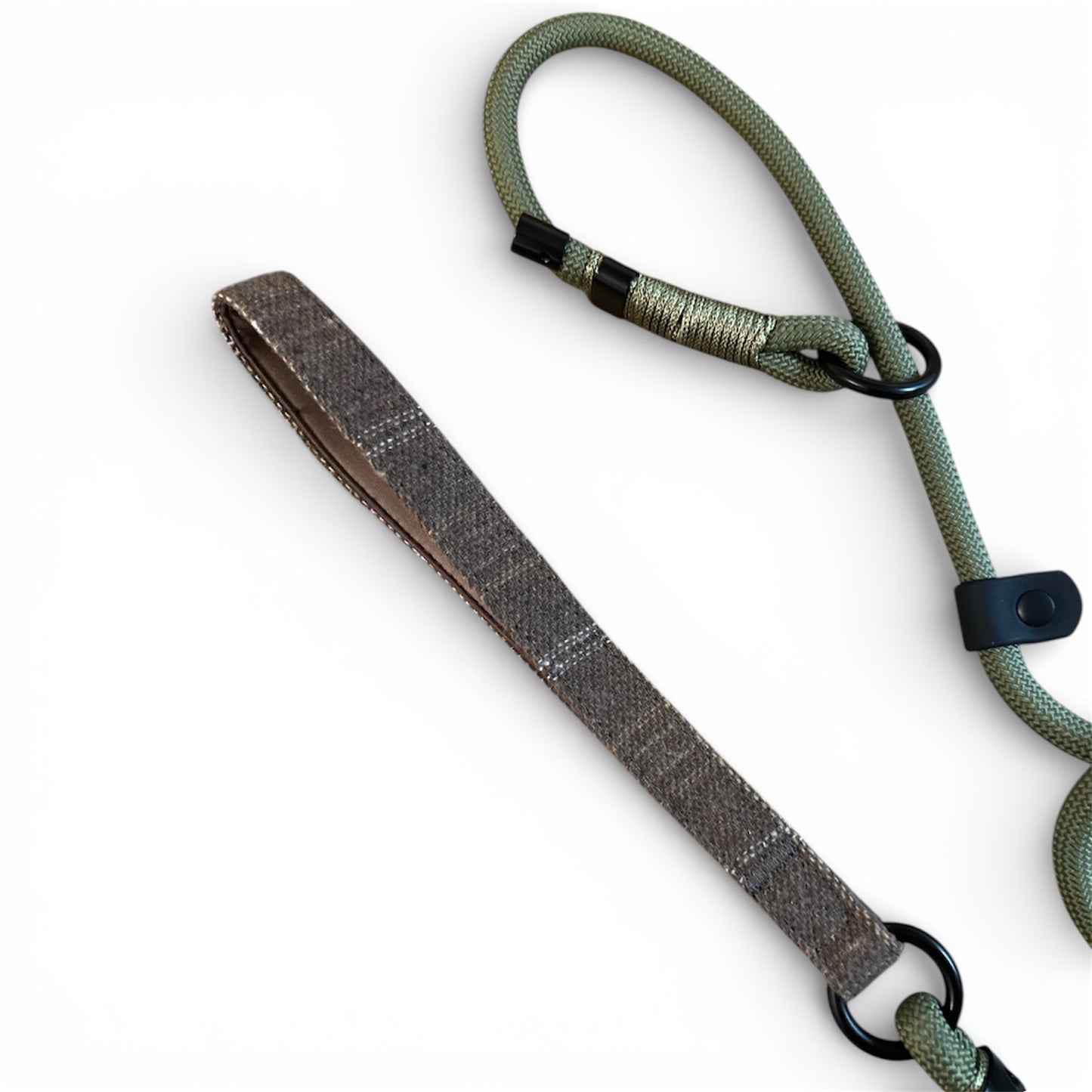 Slip lead with Brown Tweed Handle