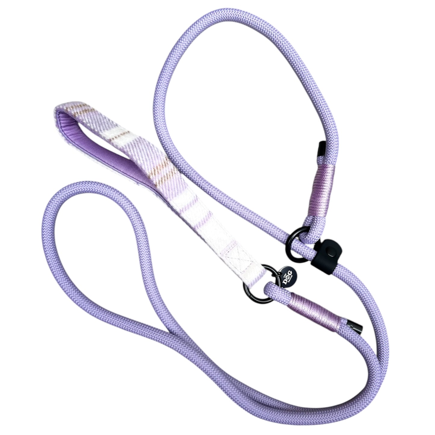 Slip lead with Purple Tweed Handle