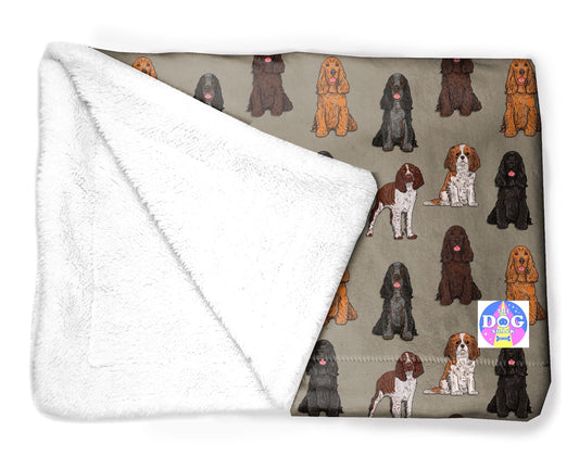 Dog Blanket - Spaniels