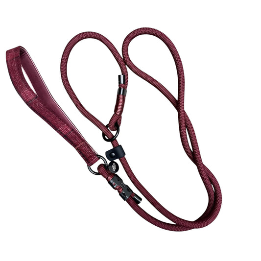 Slip lead with Red Tweed Handle