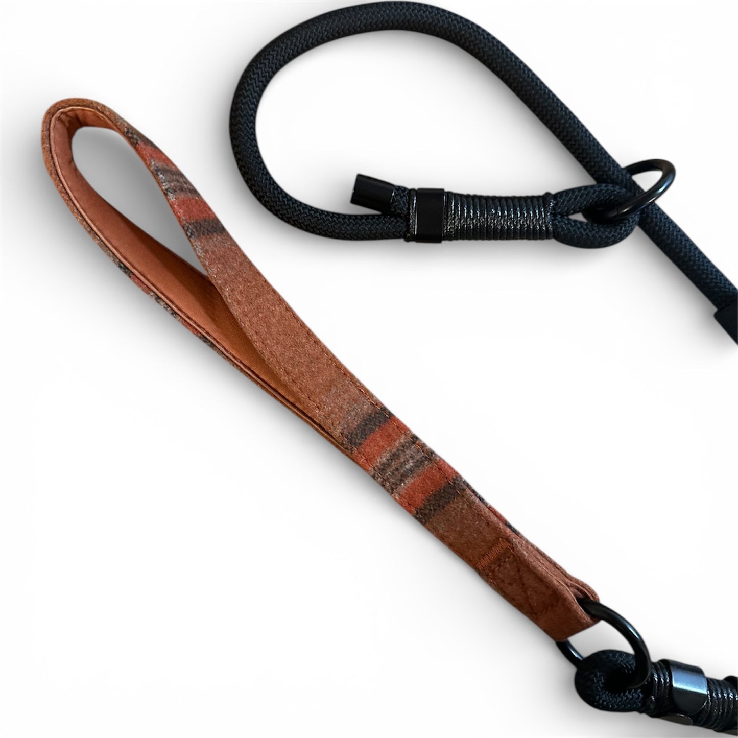 Slip lead with Orange Tweed Handle