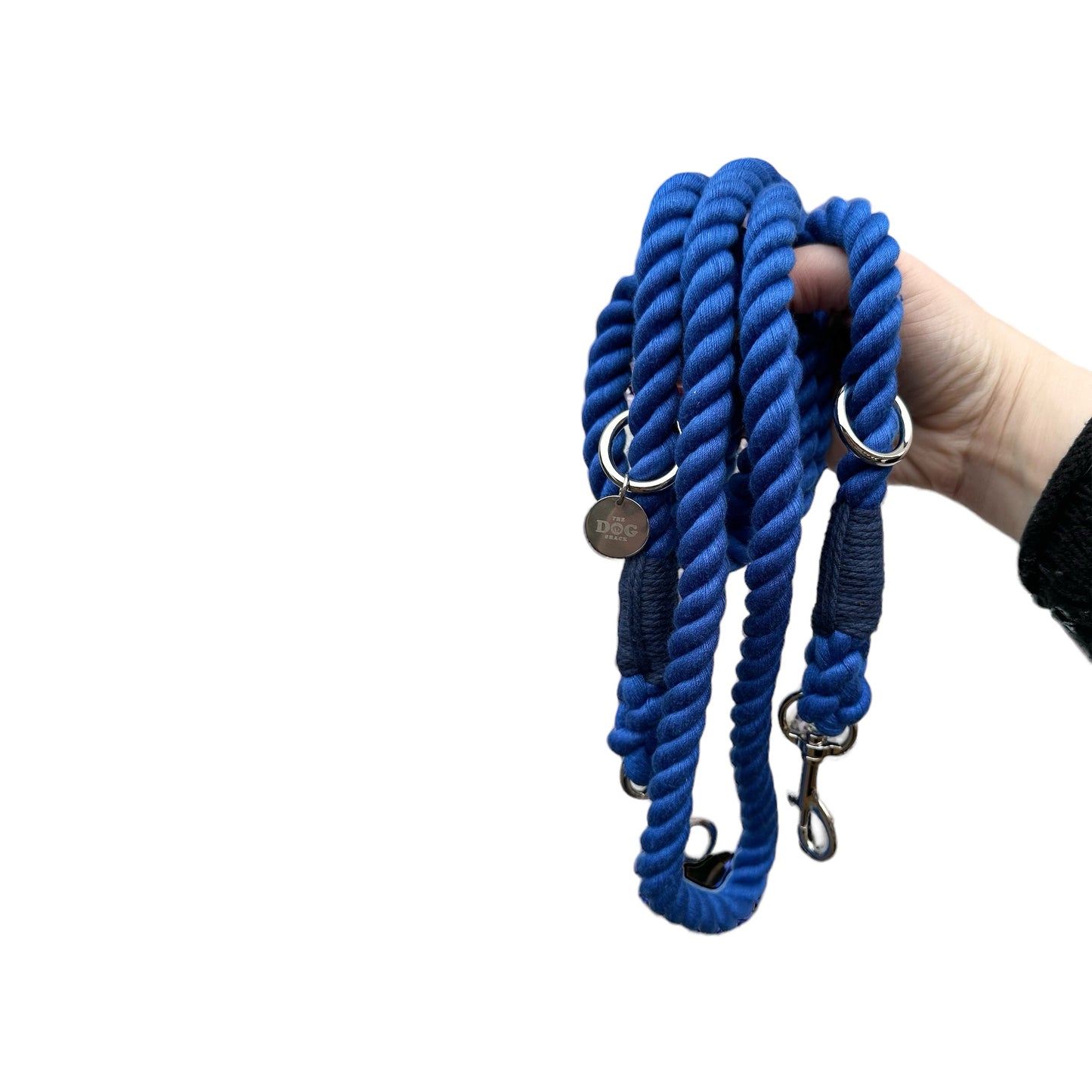 Double Ended Hands Free Rope Lead - Dark Blue