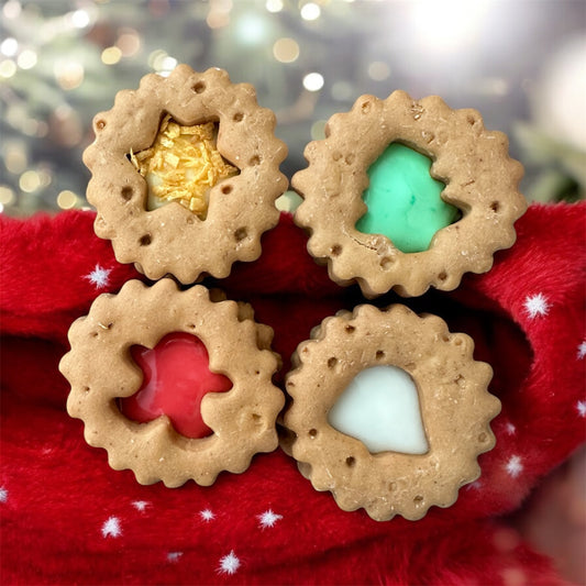 Pk 4 Xmas Grain Free Dog Biscuits