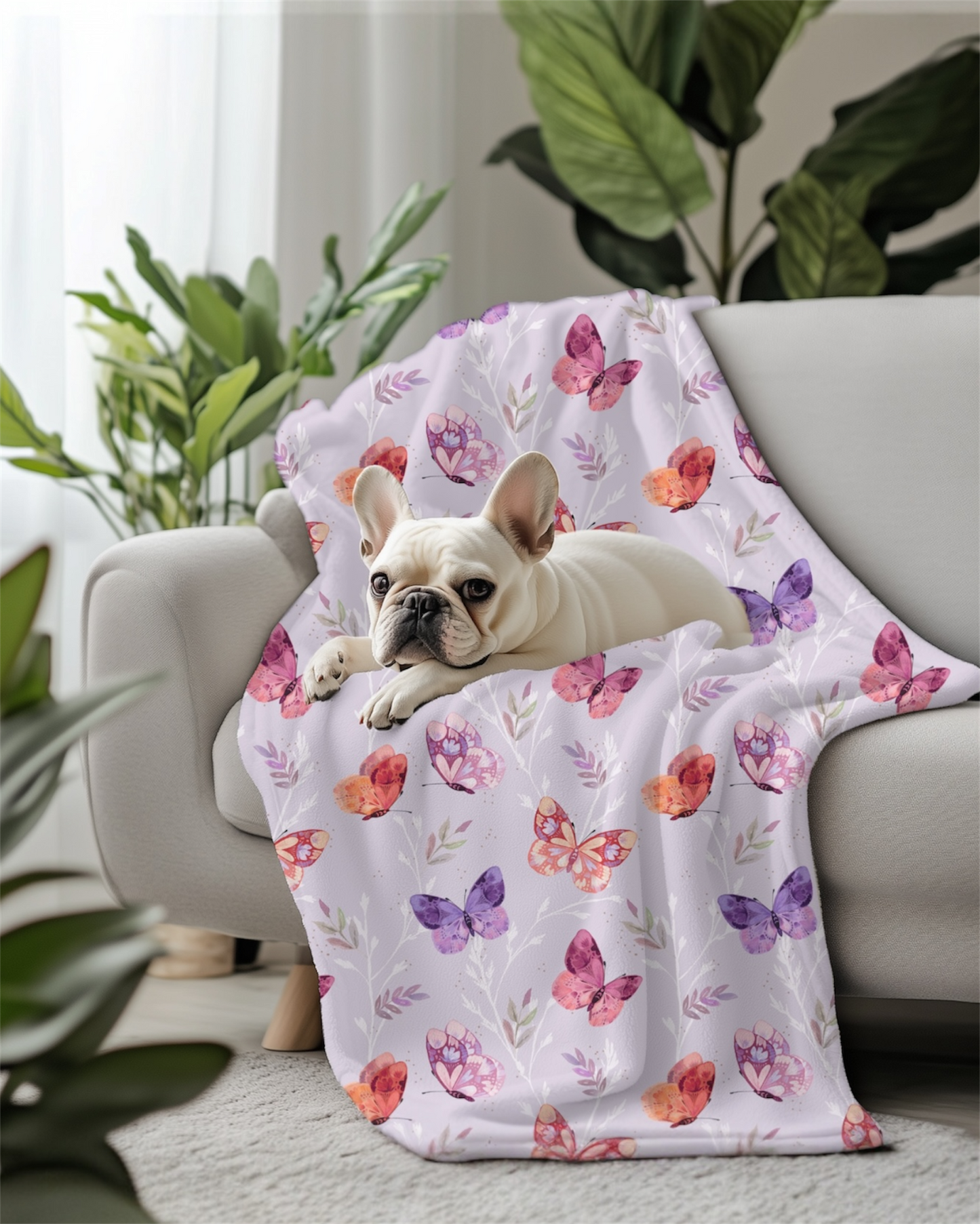 Dog Blanket - You Give Me Butterflies