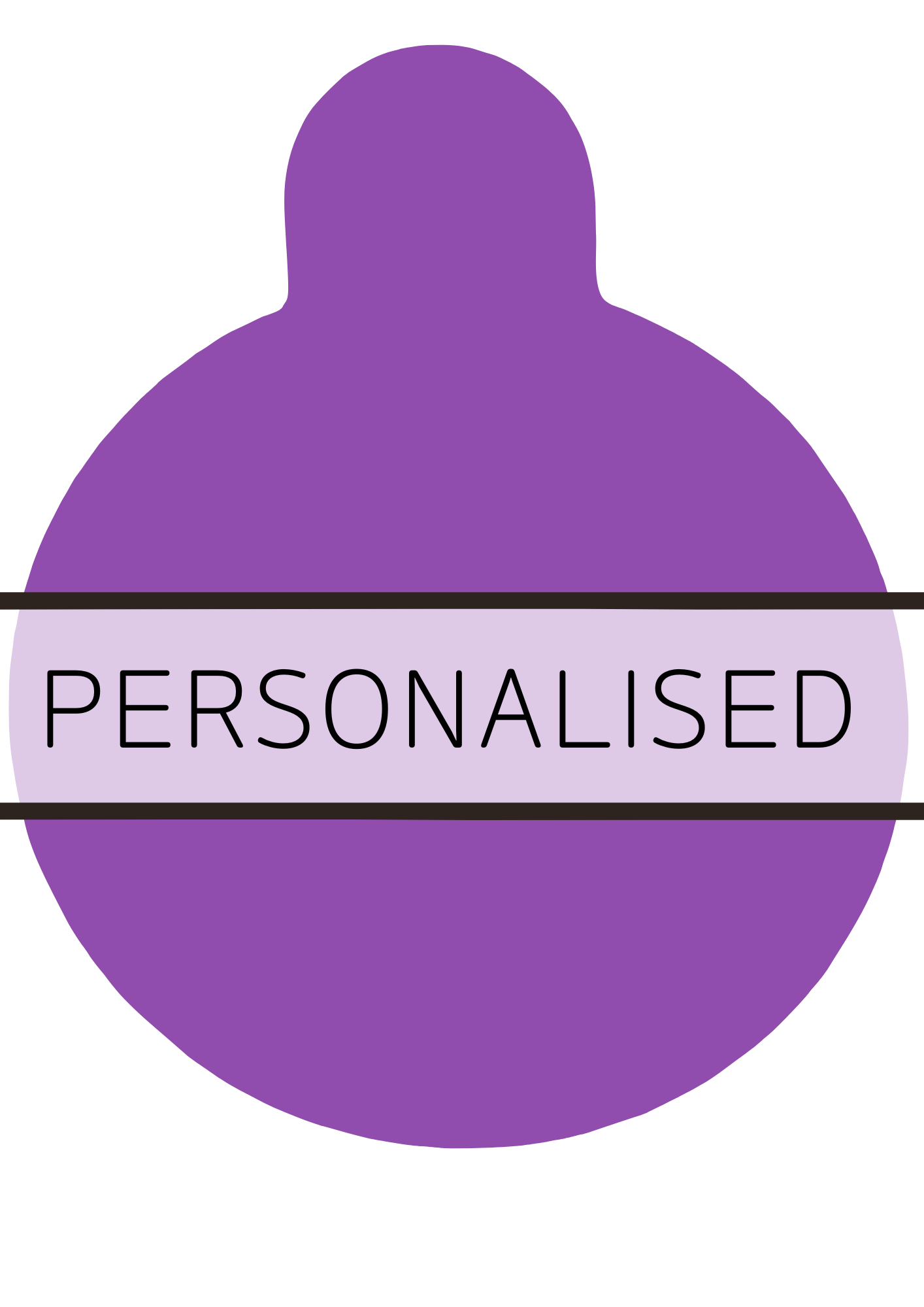 Personalised Pet ID Tags - Neon Purple