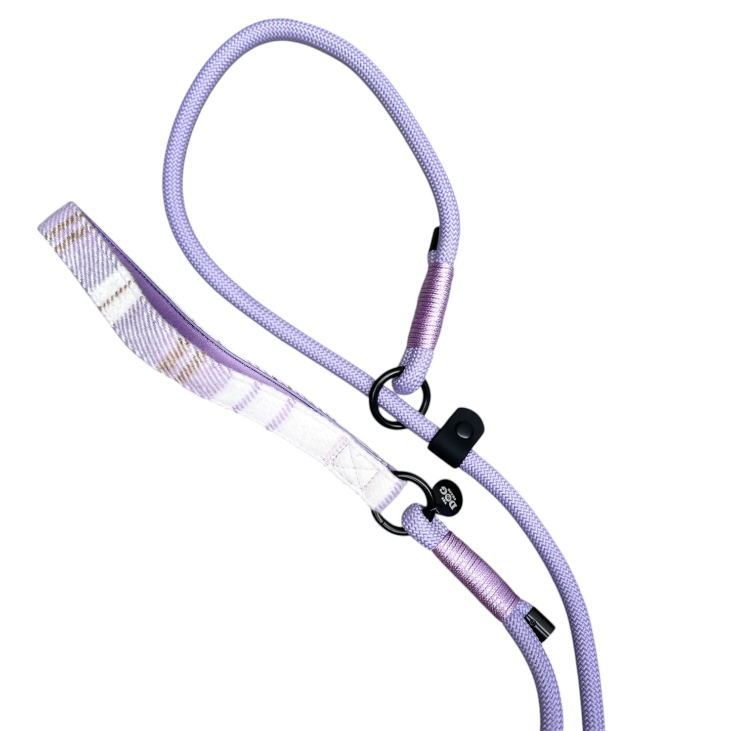 Slip lead with Purple Tweed Handle
