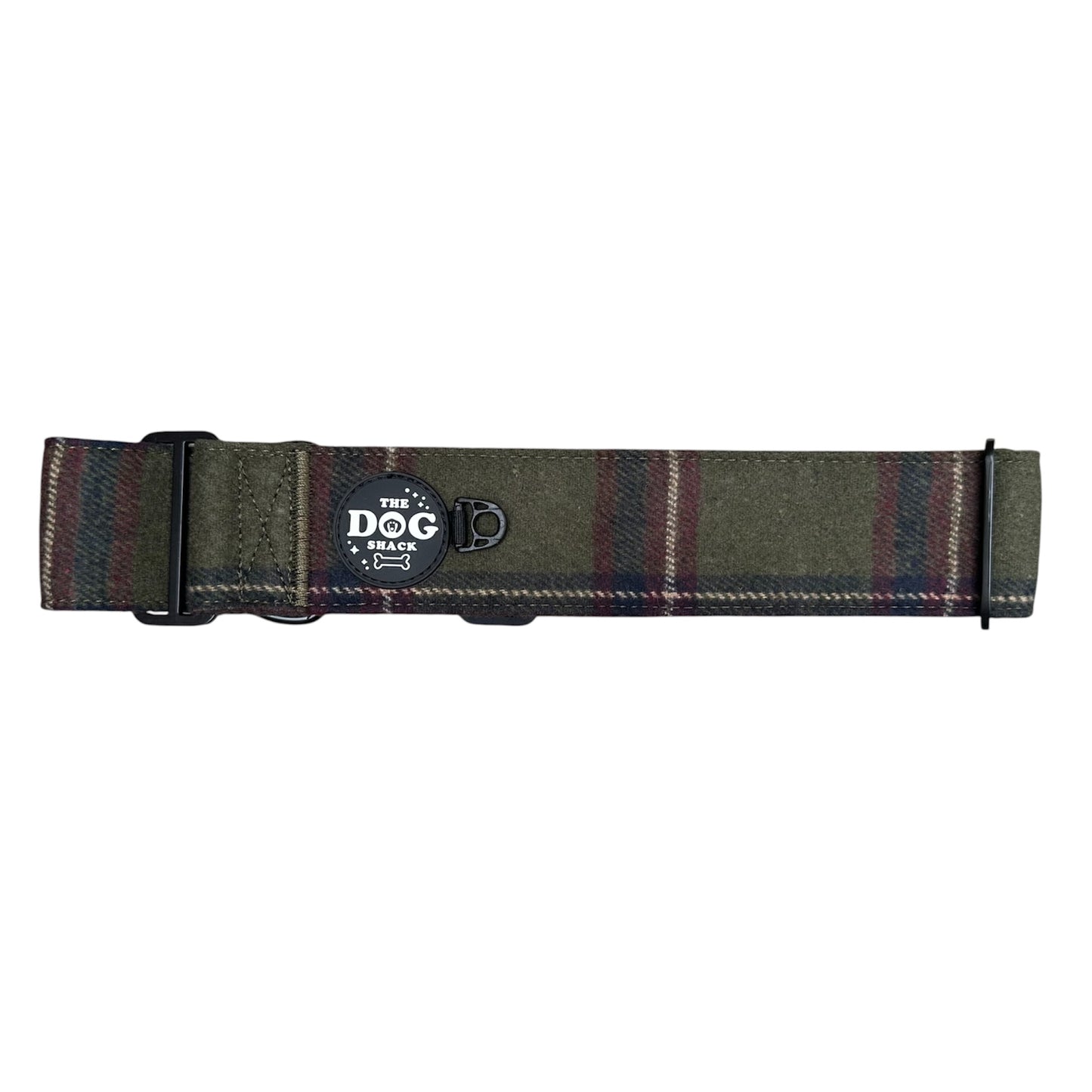Martingale Collar - Green Tweed