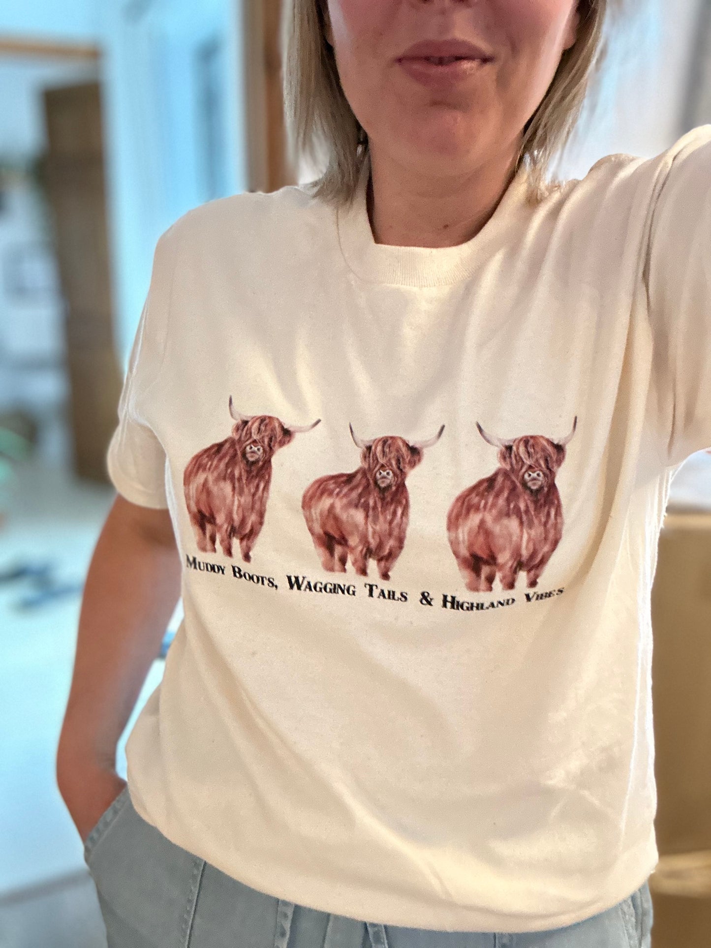 Muddy Boots, Wagging Tails & Highland Vibes T-Shirt