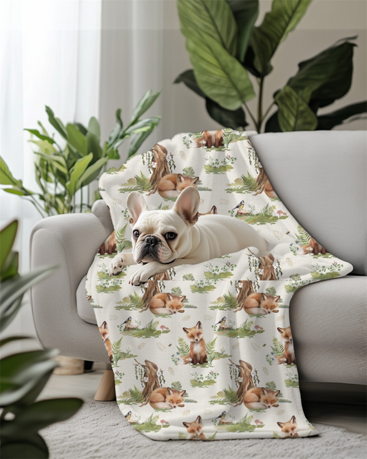 Dog Blanket - Orange tweed x Fern Fox