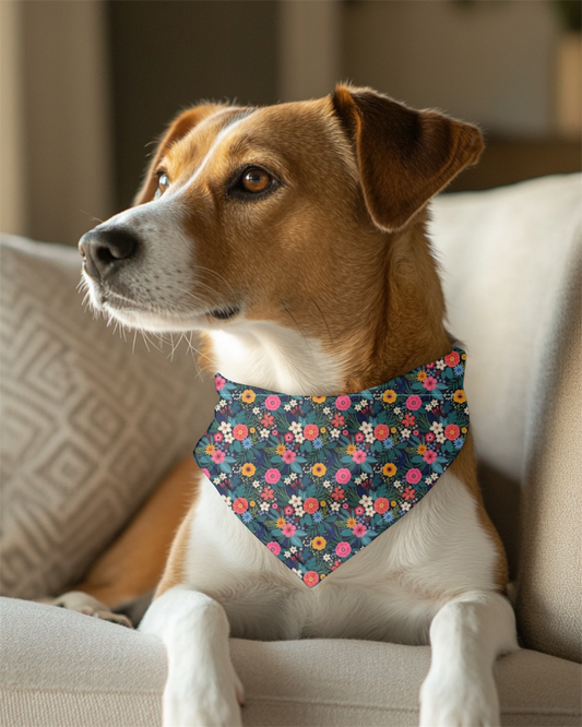 Tie On Bandana - Ditsy Flowers
